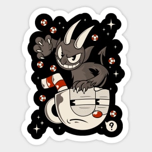 Devil Head Sticker